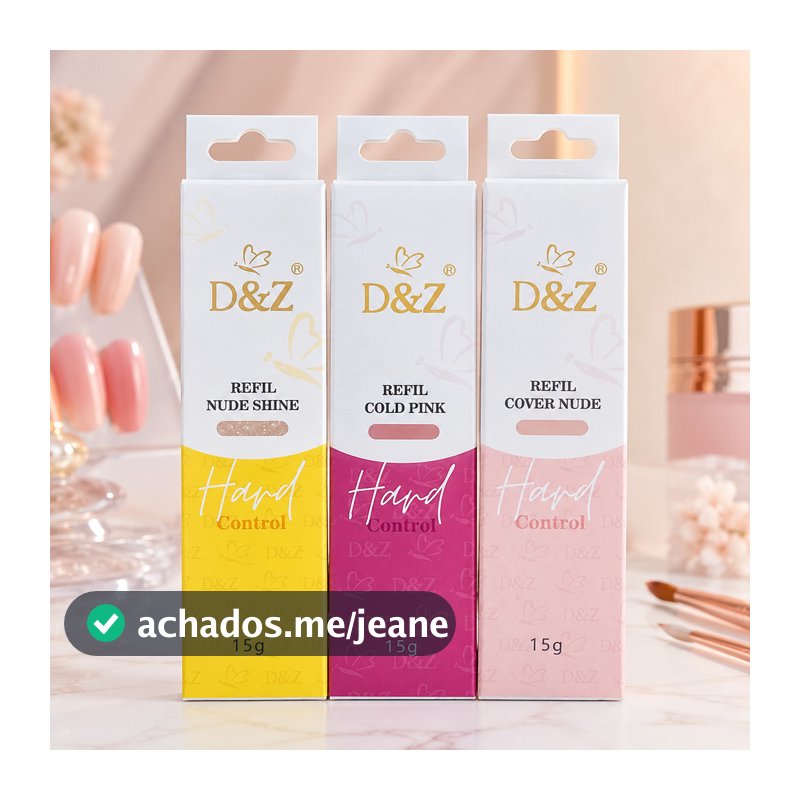 Refil Gel D&Z Hard Control 15g Unhas Gel Alongamento Nail Designer