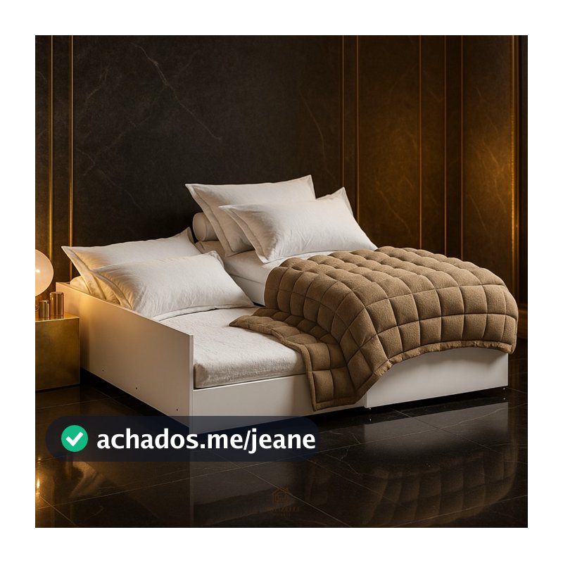 Bicama Matrix Solteiro com Cama e Colchão Auxiliar Vira Casal 3 em 1
