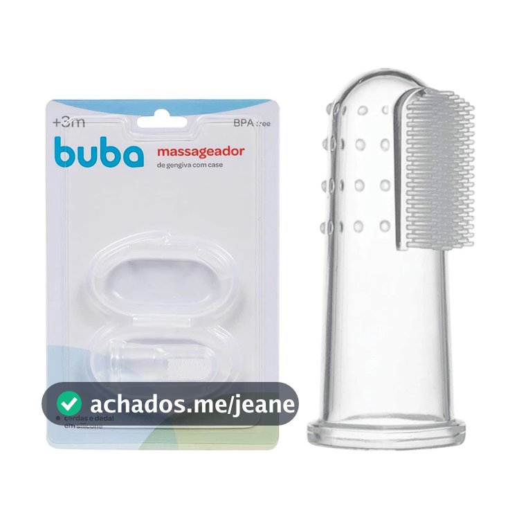 Massageador Gengiva Buba com Estojo Case Transparente
