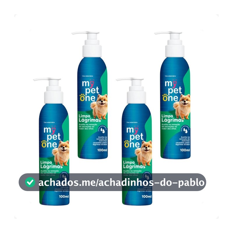 Kit 4 Limpa Lagrimas Mypetone - 100mL