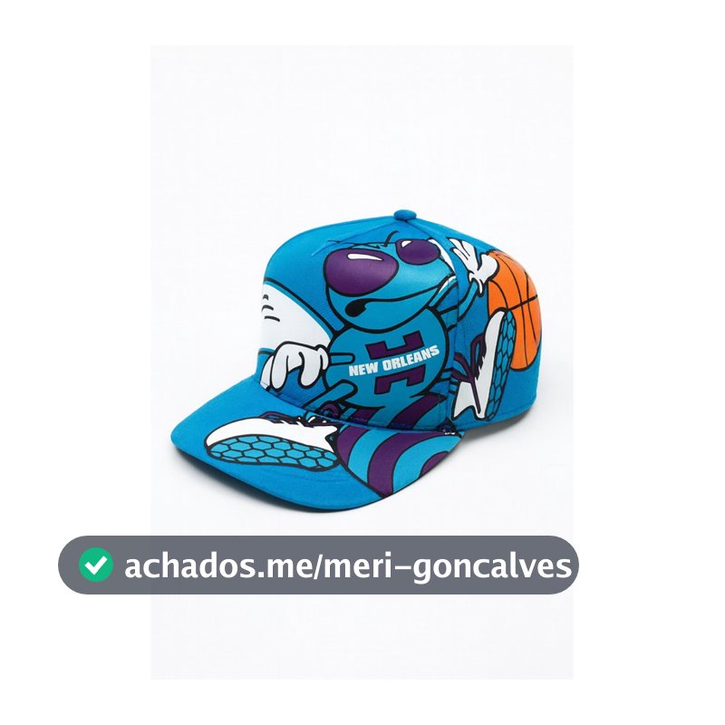 Boné Charlotte Hornets anos’90 nostalgia SnapBack ajustável