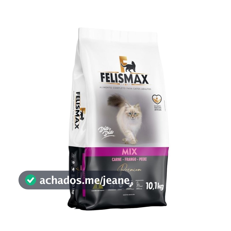 Ração Colosso Premium Gato Adulto e Filhote Mix Carne Frango Salmão (Felismax) 10 Kg