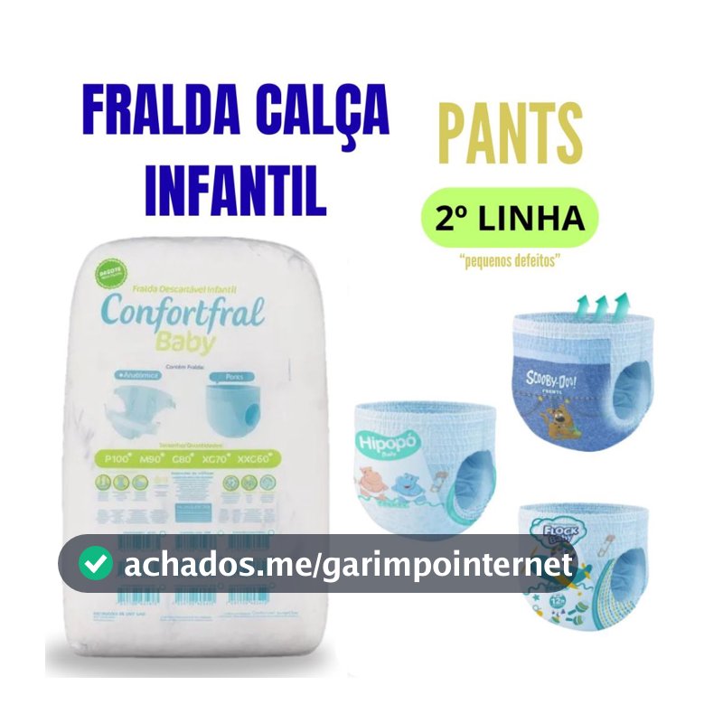 Fralda Calça Confortfral Baby | Fralda Descartável com Ajuste Perfeito e Alta Absorção