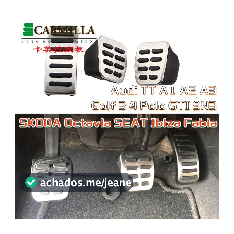 Aço Inoxidável Pedais De Freio De Gás Do Carro Para Audi TT A1 A2 A3 Pedal VW Golf 3 4 Polo GTI 9N3 SKODA Octavia SEAT Ibiza Fabia