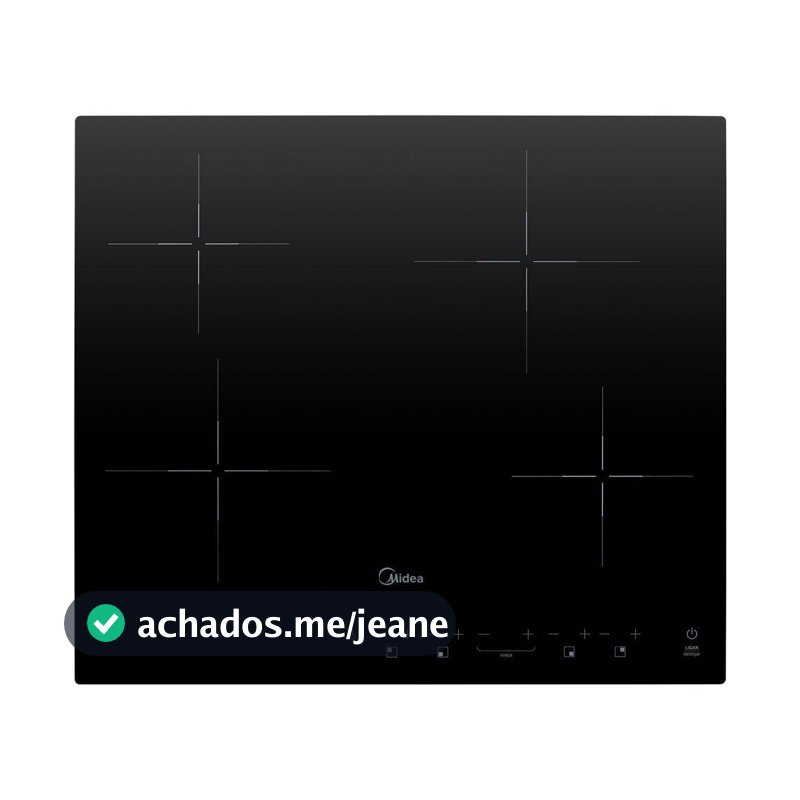 Cooktop Elétrico Midea CCB40P2 4 Bocas Vitrocerâmico Preto com Painel Digital 220V