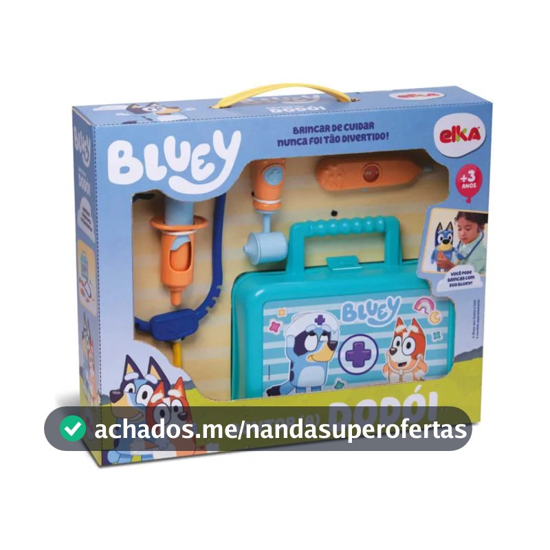 Brinquedo Infantil Maleta Doutor(a) Dodoi Bluey Bingo Elka