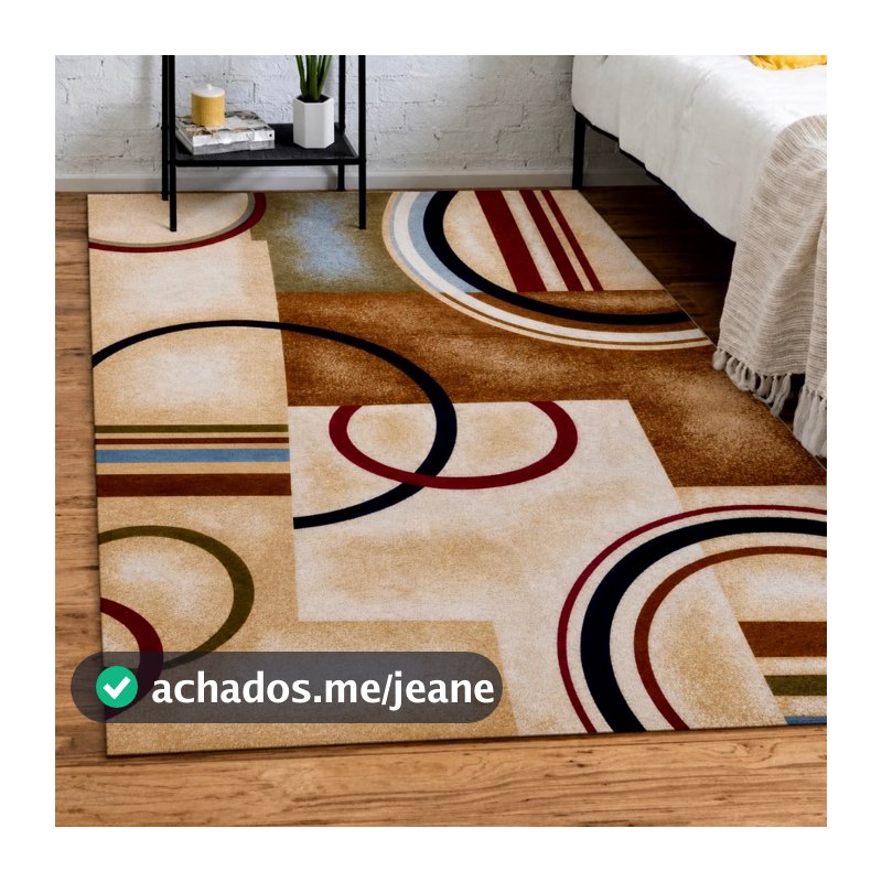 Tapete Belga Estampado Para Sala Quarto Antiderrapante Luxo Macio Decorativo Moderno