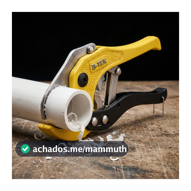 Alicate Corta Tubo PVC 42 mm com Catraca Tesoura Profissional Lâmina Temperada Cortes Precisos