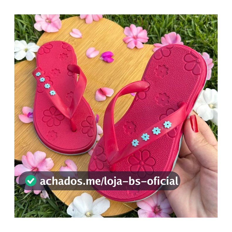 Chinelo Infantil Sandália Menina Feminina Modinha Maria Flor Macia Solado Antiderrapante e Seguro