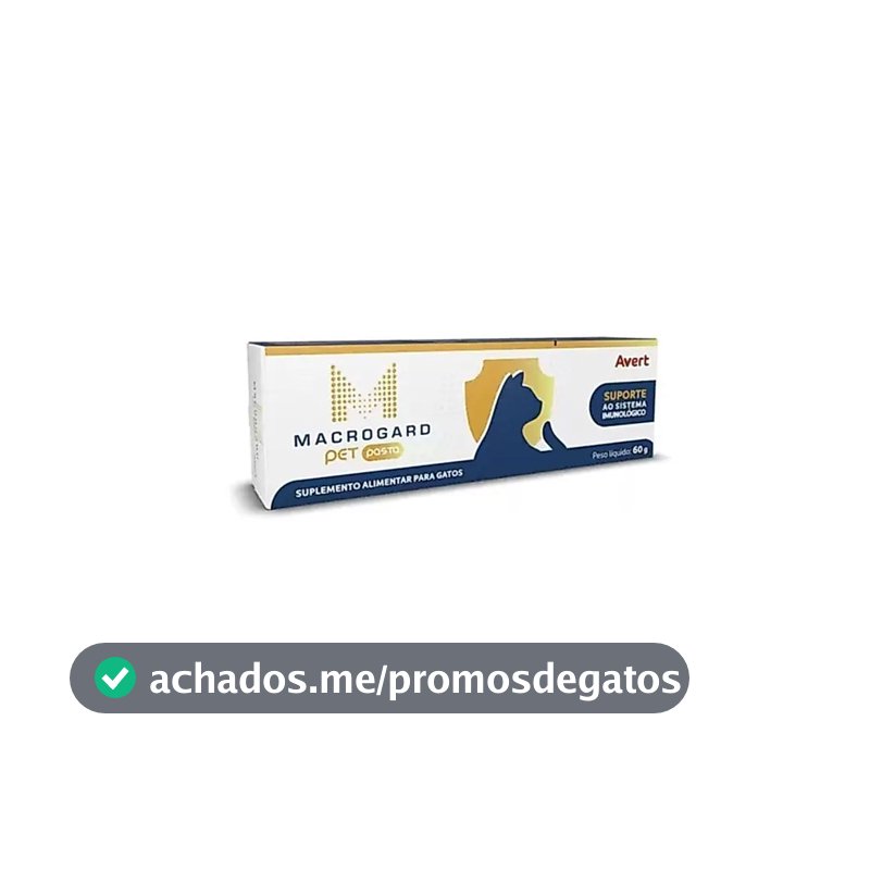 Suplemento Imunidade Gatos Macrogard Pasta 60g