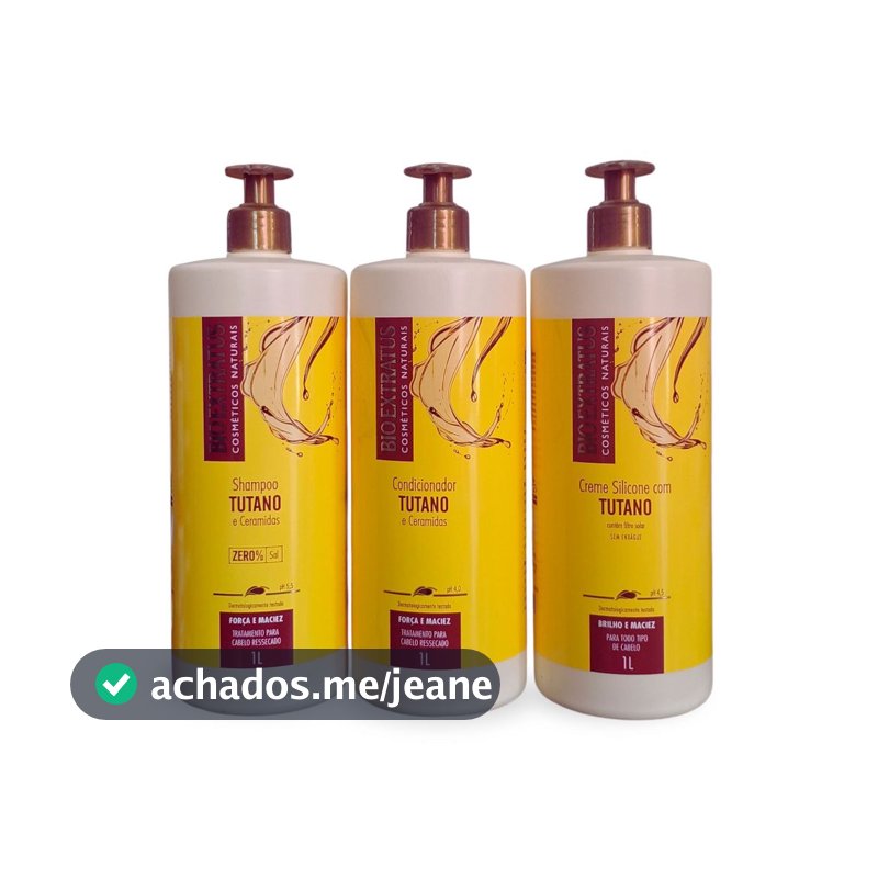 Bioextratus Tutano Shampoo Condicionador Creme de Pentear 1L Variações Escolha sua opção