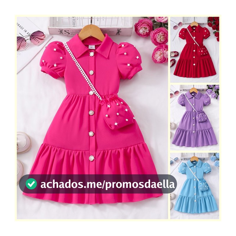 Nobleflying Saco Grátis Vestido De Menina Da Criança Verão Pérola Casual Bonito Crianças Vestidos De Princesa Festa De A