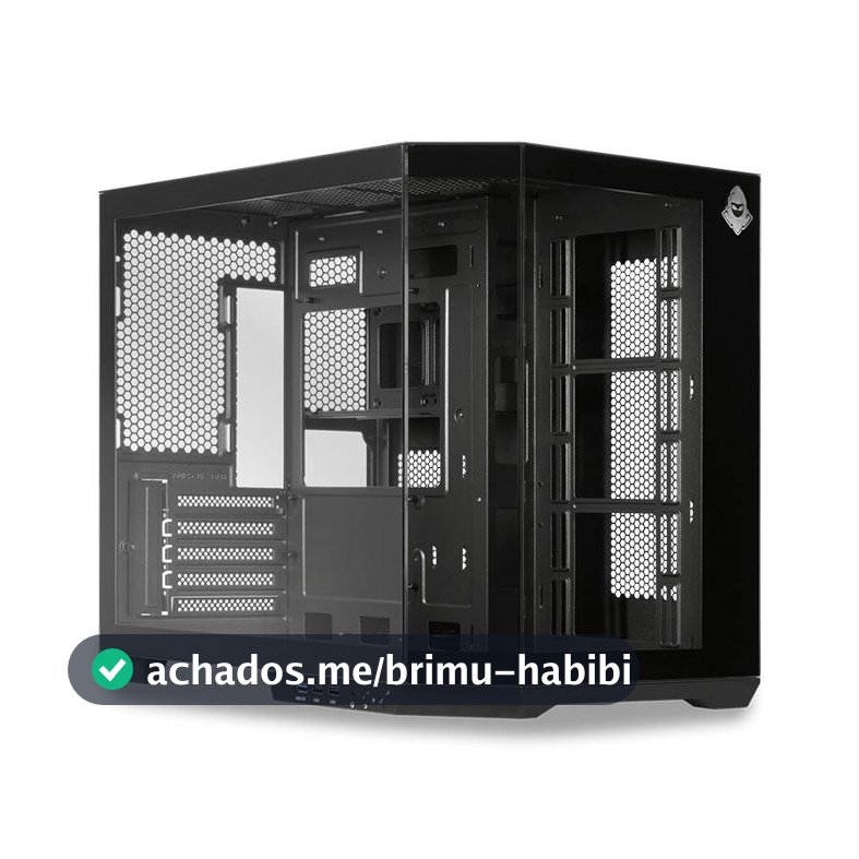 Gabinete Gamer Aquário Mancer CV700L, Mid Tower, Lateral De Vidro, Preto, MCR-CV700L-BK
