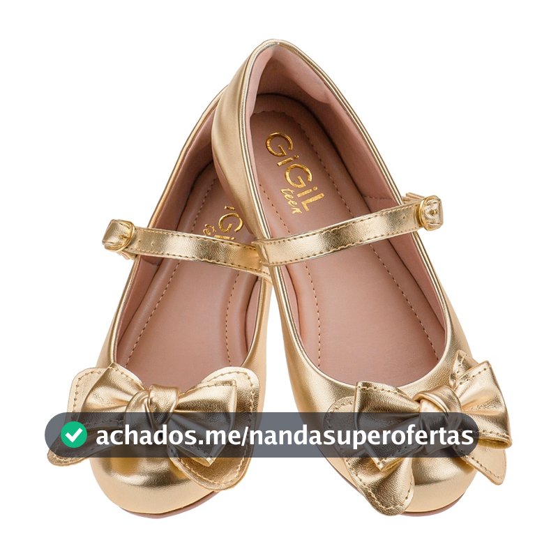 Sapatilha Infantil Feminina Vermelha Sapato Brilho Leve Boneca Salomé Menina Laço Confortável Moda Atual Festa Daminha