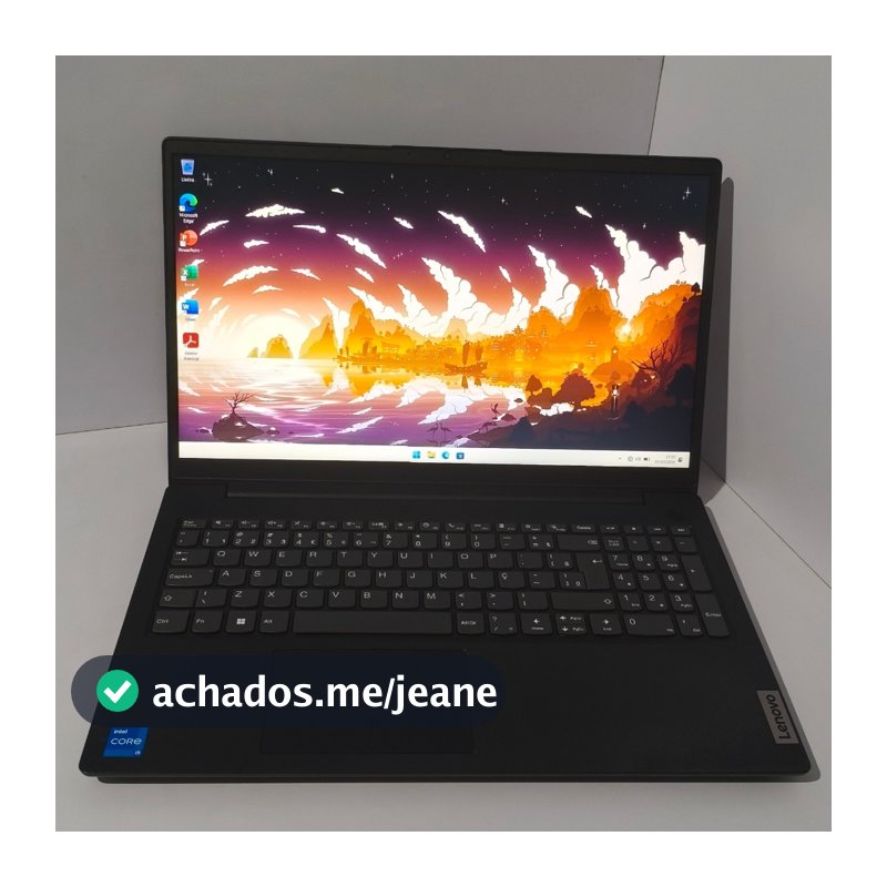 Notebook Lenovo V15 G3, Core i5 12ª, 8GB RAM, 256GB SSD NVMe, 15.6P FHD, Para Trabalho e Estudos.