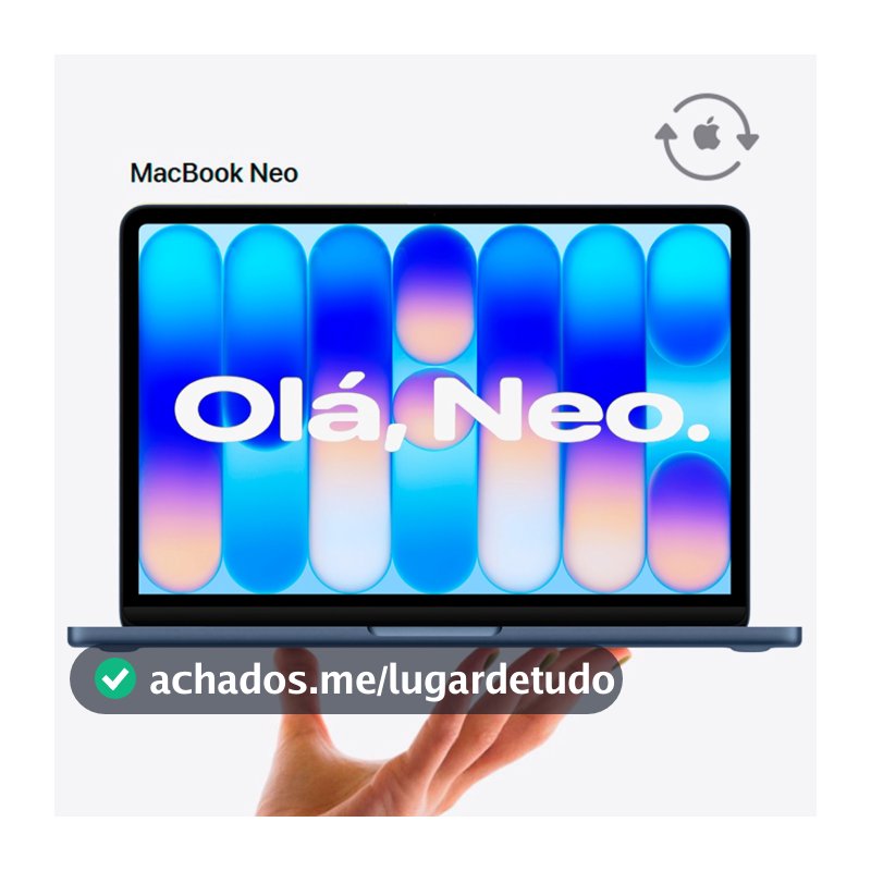 Notebook MacBook Neo Apple CPO 13" Chip A18 Pro CPU de 6 núcleos GPU de 5 núcleos 8GB RAM 256GB