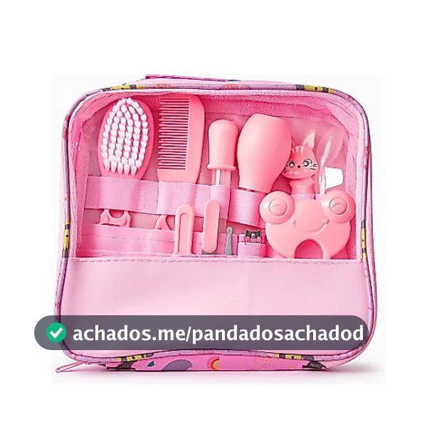 Kit Higiene para Bebê Recém-Nascido 13 Itens com Cortador, Escova, Pente e Acessórios