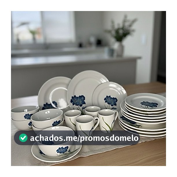 Jogo de Jantar 20 Peças Porcelana Schmidt Pratos Tijelas Canecas e Sobremesa COMPLETO ENVIO IMEDIATO