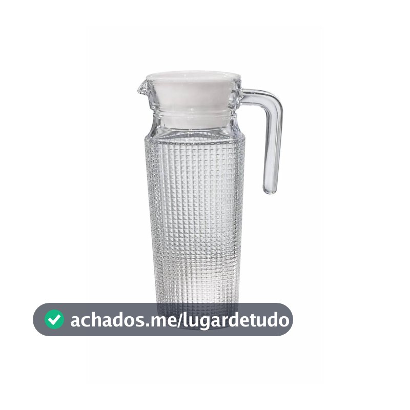 JARRA DE VIDRO COM TAMPA 1L