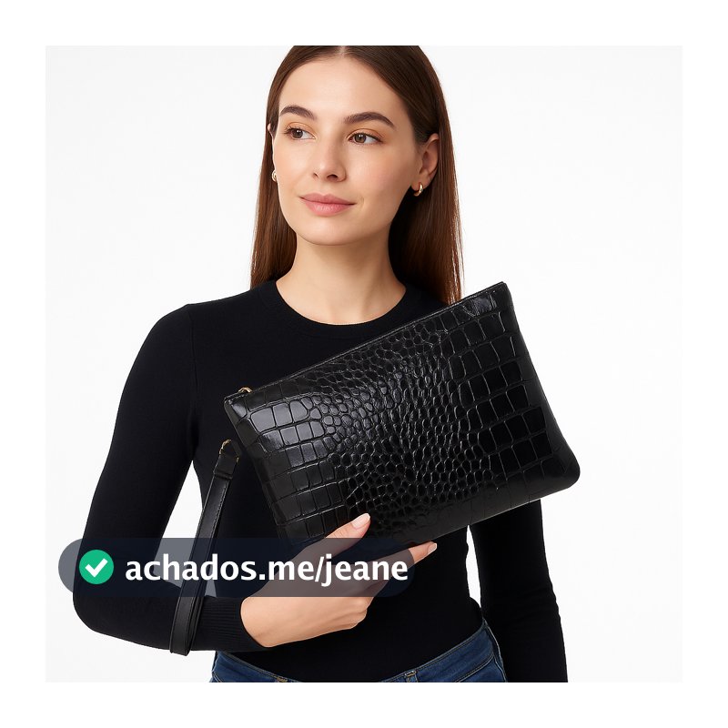 Necessaire Bolsa de Mão Feminina Clutch Dourada – Festa, Jovem e Adolescente
