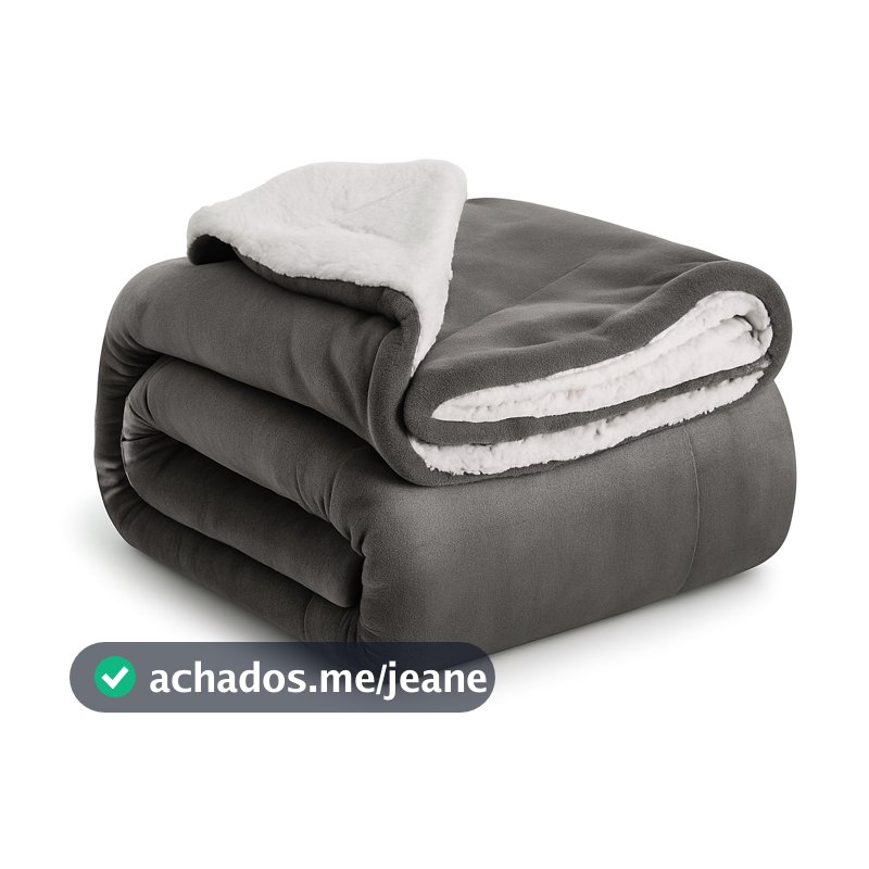 Coberdrom Sherpa Casal Queen Edredom e Cobertor Grosso Inverno 2,40x2,20m