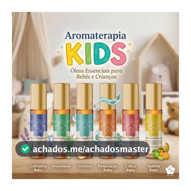 Aromaterapia Roll-On Natural Blend Óleos Essenciais Linha Baby Aromathérapie - Escolha o seu