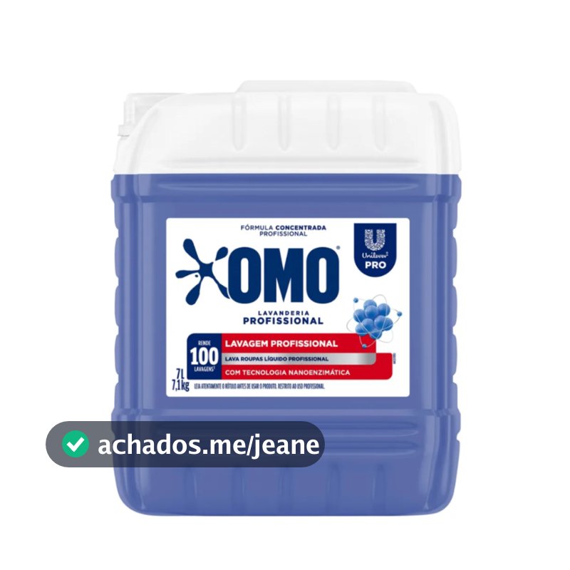 Lava Roupas Liquido Profissional Omo Pro 7L