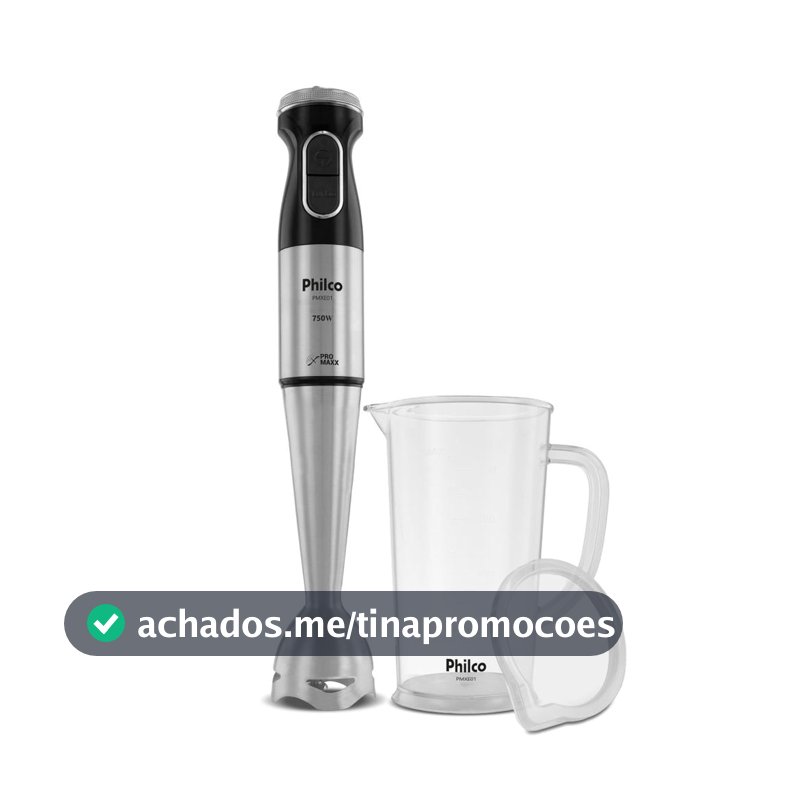 Mixer Philco Inox com Copo 1050ml 750W PMXE01