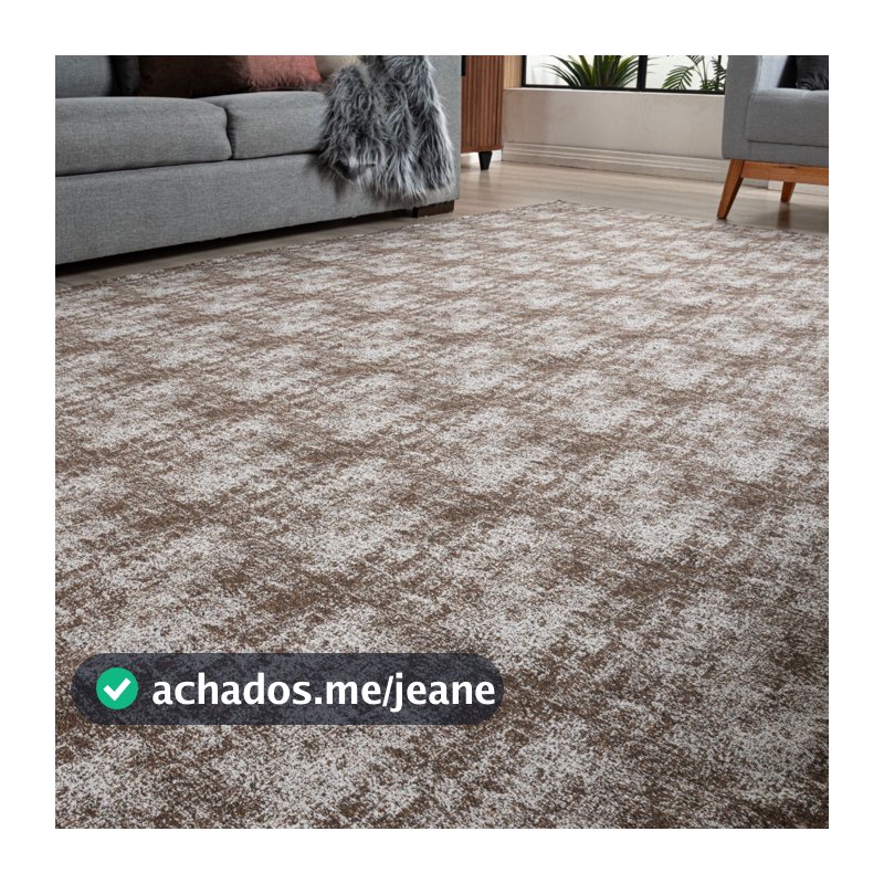 Tapete 3,00 M X 3,00 M Extra Grande Antiderrapante Para Sala Quarto Escritório Moderno Sofisticado