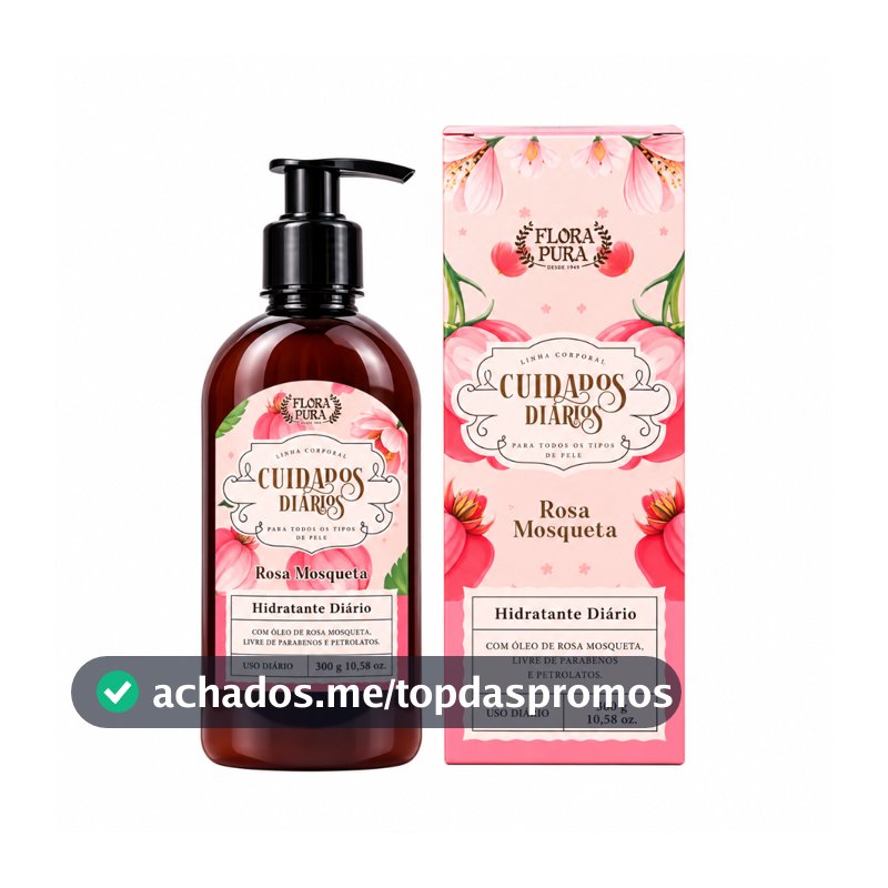 Hidratante Corporal Rosa Mosqueta 300ml Flora Pura