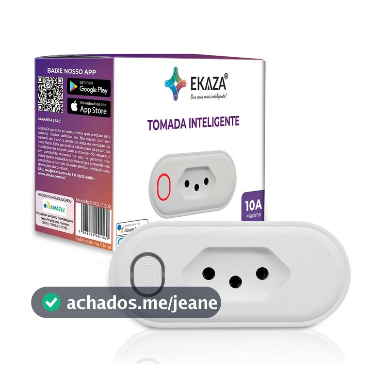 Tomada Inteligente Wi-fi Automação Bivolt Alexa | Google