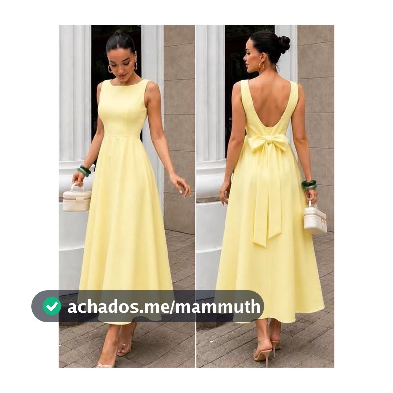YAN FASHION | Vestido Longo Decote Canoa com Laço nas Costas — Alfaiataria Romântica e Elegante para Ocasiões Especiais