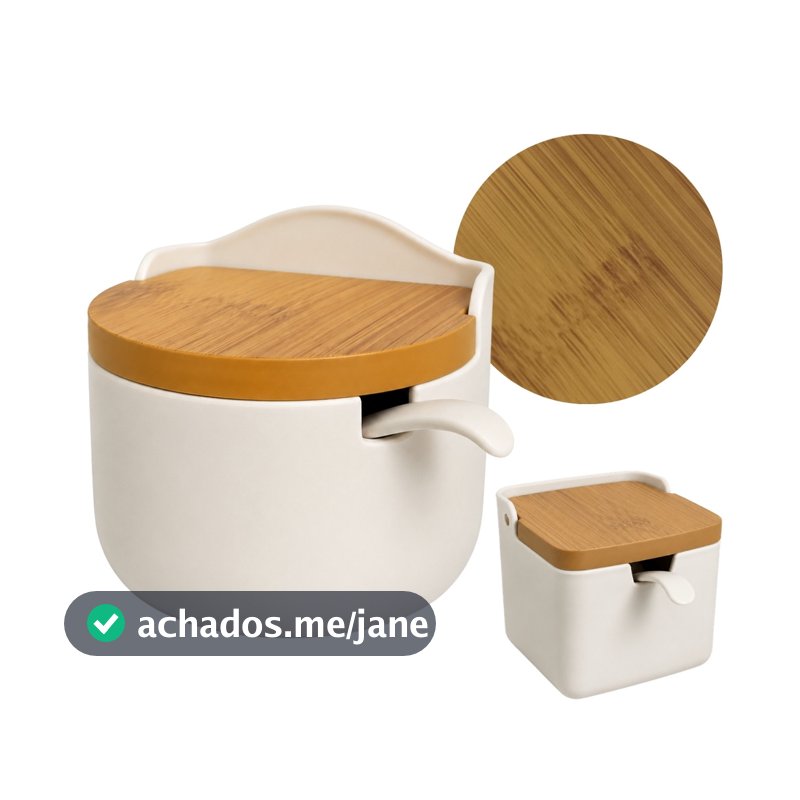 Porta Temperos Saleiro Premium em Plástico Resistente com Colher Inclusa