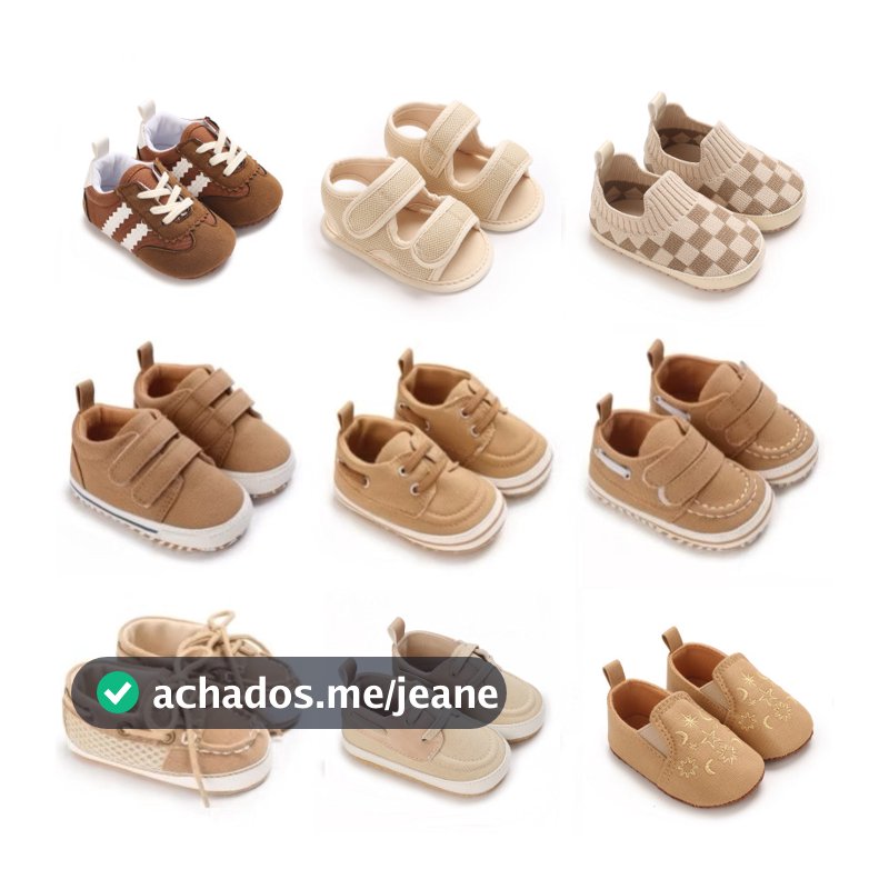 Primavera E Outono Sapatos Esportivos Confortáveis Com Sola De Pano 0-12 Meses Tênis Antiderrapantes Para Bebês