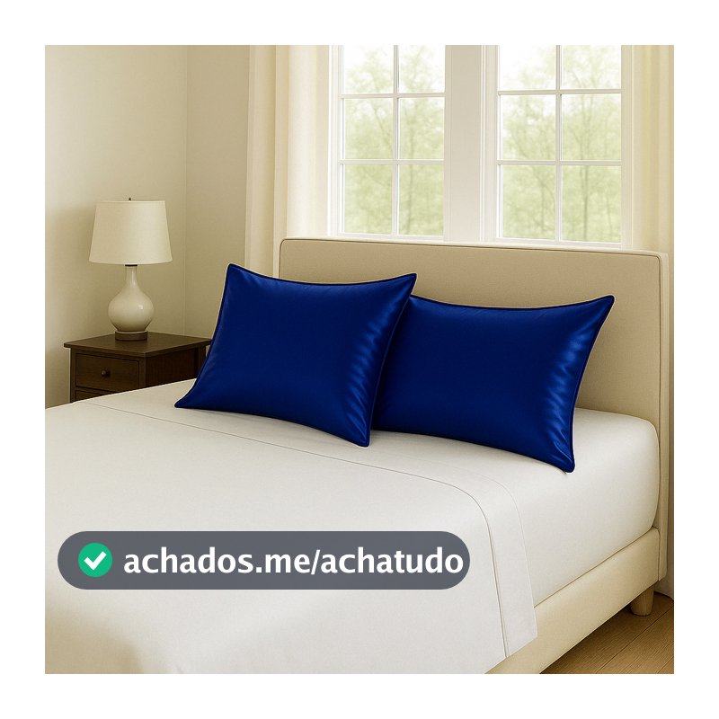 2 Fronhas Cetim Anti Frizz Super Brilho 50x70