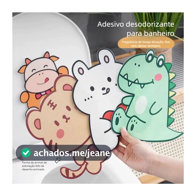 Desodorante de banheiro adesivo, elimina mau cheiro instantaneamente