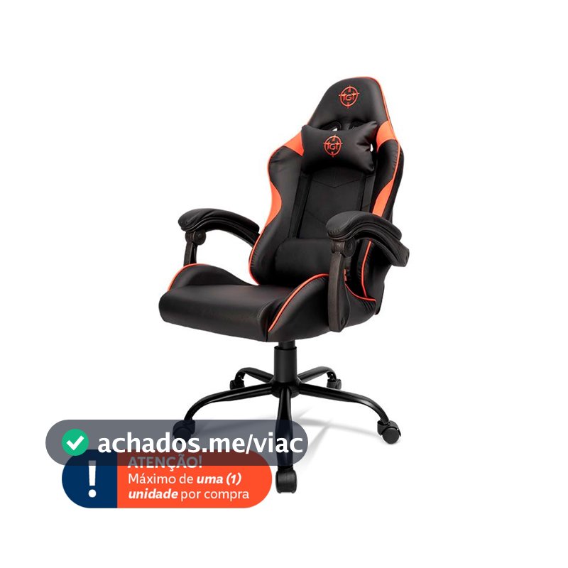 Cadeira Gamer TGT Heron TC3, Preto e Vermelho, TGT-HRTC3-BLRD