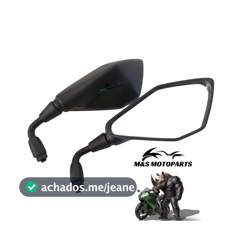Retrovisor Moto Honda Fan, Titan, Xre, Pcx, Twister, Start, Cargo Z400 Haste Curta Rebaixado PAR
