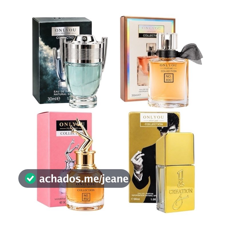 Kit Mini Perfumes Femininos e masculinos 25ml Miniatura de Luxo 4 ou 5 Unidades