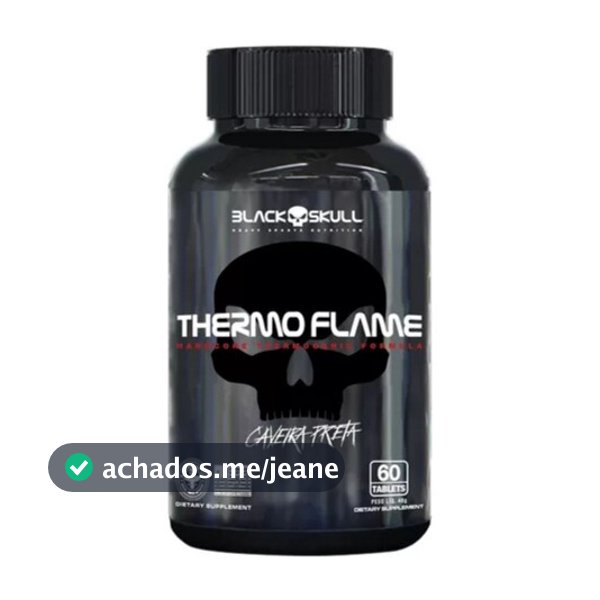 Thermo Flame Termogênico (60 Tabs) - Black Skull - Sabor Sem Sabor