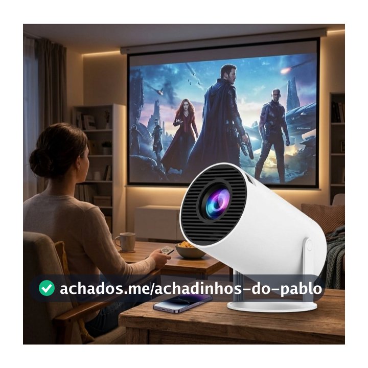 Projetor 4K HD 150 Polegadas Celular, Tv B0x, Xbox, PS, Pc, Wifi HY300 Pro Magcubic Envio Imediato