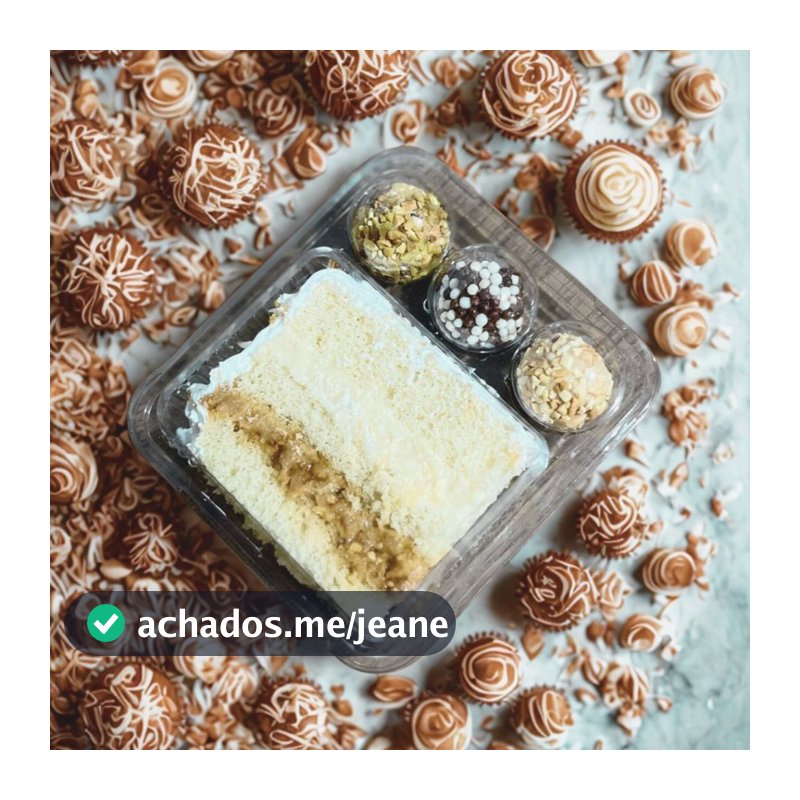 Embalagem Delícias de Festa para Torta/Bolo/Brownie + 3 Docinhos Aniversário 25|50|75|100 unidades
