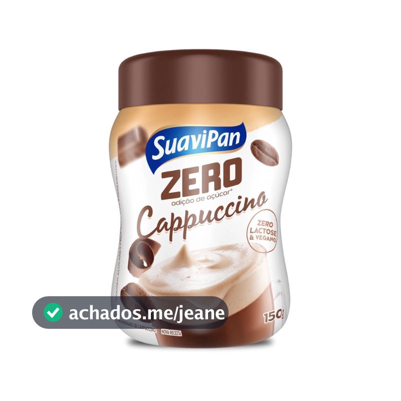 Cappuccino Zero Açúcar Suavipan 150g