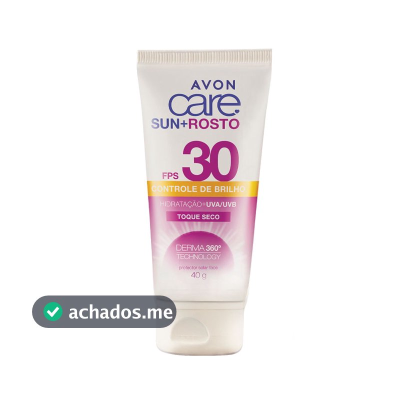 Protetor Solar Facial Avon Care Sun+ 40g , Acabamento Matte, Resistente à Água FPS 50 E FPS 30