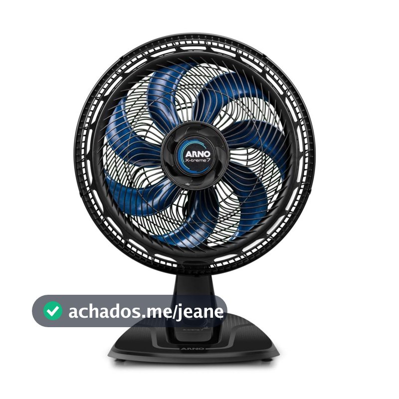 Ventilador de Mesa Arno 40cm X-Treme 7 Preto VE70 – 220 Volts