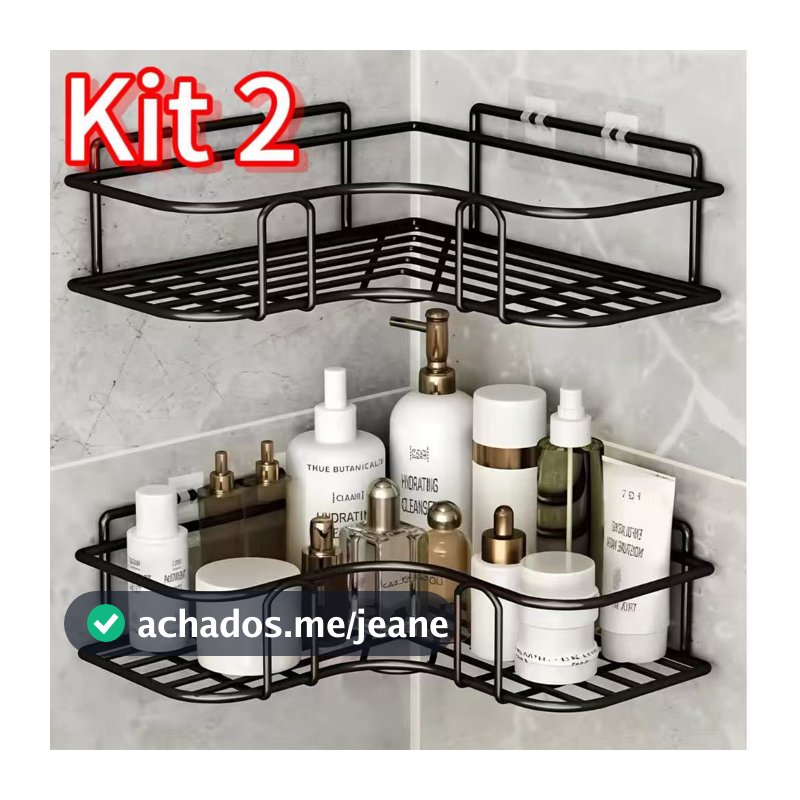 1/2/3/4 Suportes Organizadores De Metal Para Banheiro E Cozinha Rack De Parede Prateleira Porta Shampoo