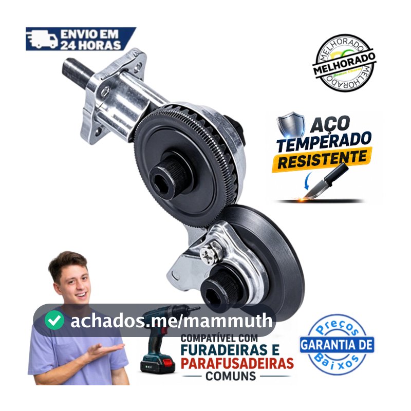 Adaptador Cortador de Chapa Universal para Furadeira e Parafusadeira Corte Preciso para Aço Ferro Cobre e Alumínio