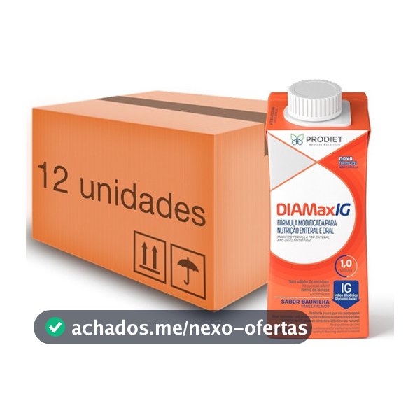 Diamax Ig 200ml Nutrição Enteral e Oral - Prodiet - Kit Com 12 Unidades