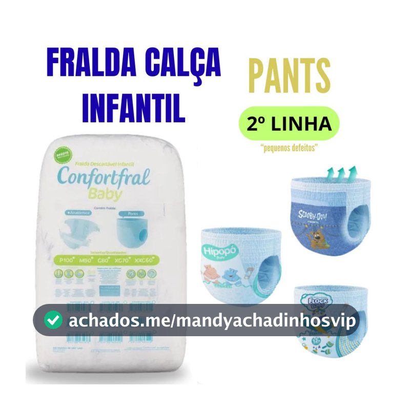 Fralda Calça Confortfral Baby | Fralda Descartável com Ajuste Perfeito e Alta Absorção