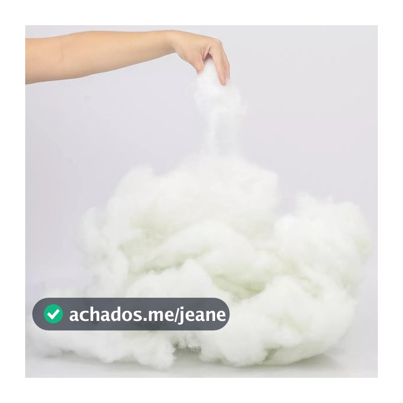 Enchimento 1KG Desfibra Branca para Almofadas Puffs Travesseiros Pelúcias e Decoração